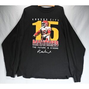 Patrick Mahomes‎ Kansas City  #15 "The Future Is Strong" Black Sweatshirt 3XL